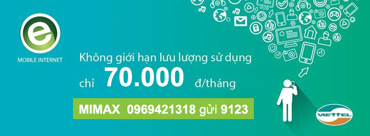 Gói cước 3G MiMax Viettel Gói cước 3G MiMax Viettel