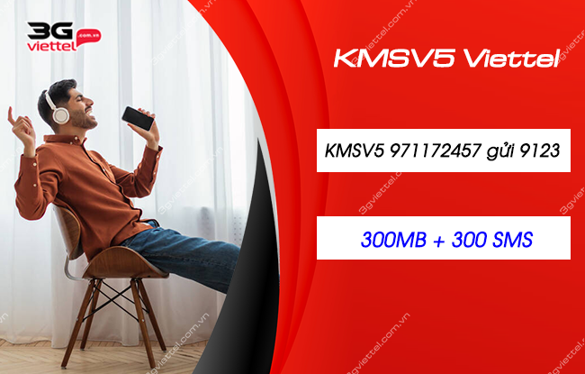 Gói cước KMSV5 Viettel chỉ 5K tặng 300MB, 300SMS, giảm cước gọi goi cuoc kmsv5 viettel