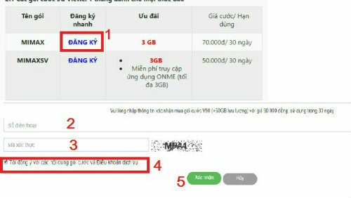 Đăng ký gói 4G Viettel Đăng ký gói 4G Viettel