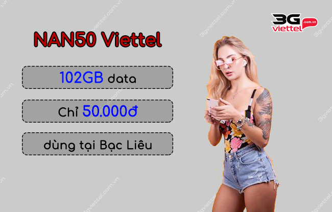 Thông tin chi tiết gói NAN50 Viettel chỉ 50.000đ/ tháng goi cuoc nan50 viettel