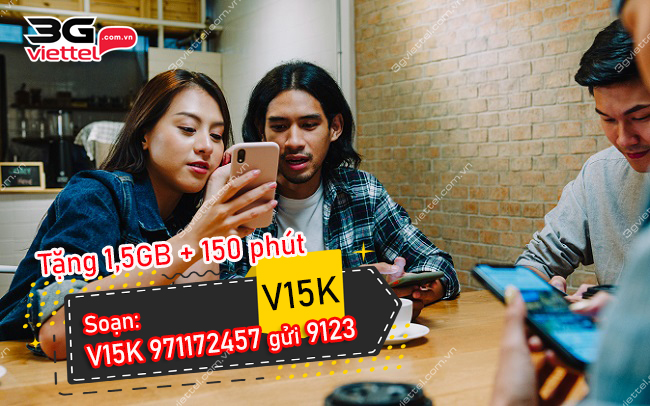 Đăng ký gói V15K Viettel Đăng ký gói V15K Viettel