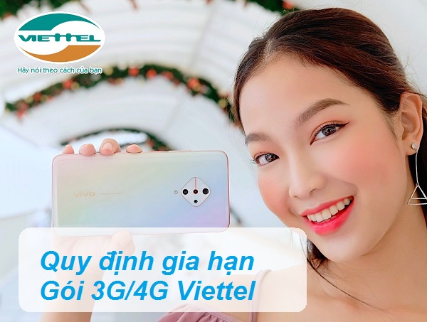 Quy định gia hạn gói 3G/4G Viettel