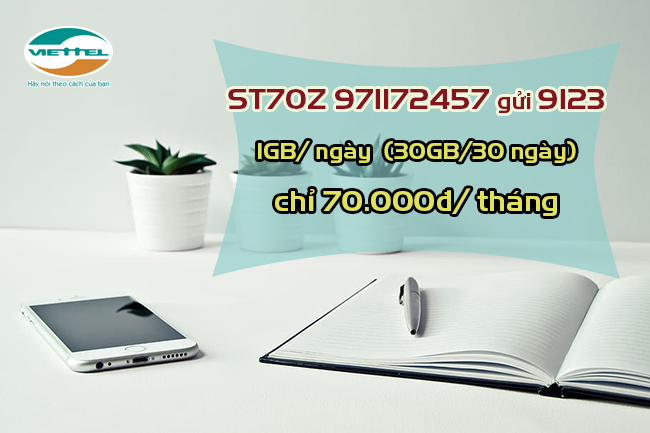 đăng ký gói ST70Z Viettel bằng cách nào Gói ST70Z Viettel