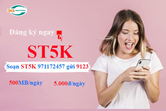 đăng ký gói ST5K Viettel như thế nào Gói ST5K Viettel