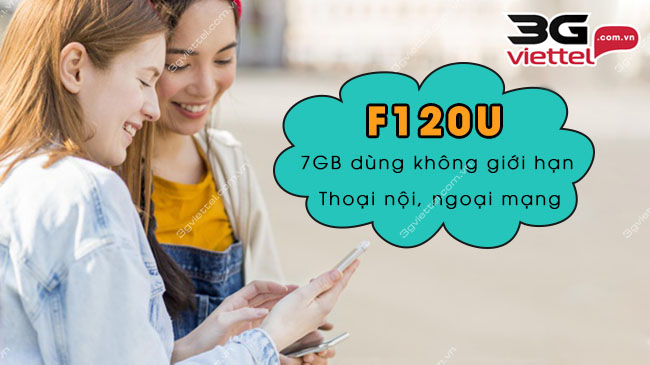 Gói cước F120U Viettel