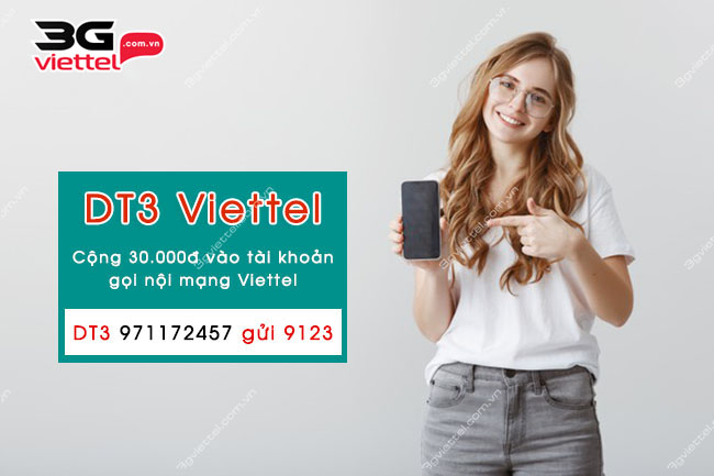 Gói DT3 Viettel Gói DT3 Viettel
