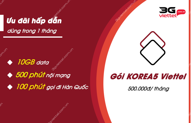 goi cuoc korea5 viettel