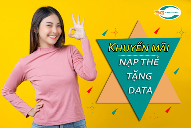 Khuyến mãi nạp thẻ tặng data Viettel