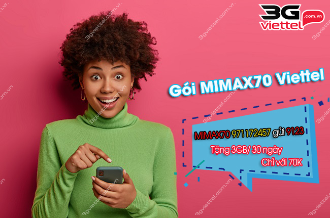 Gói cước MiMax70 Viettel