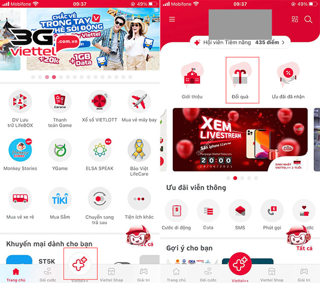 Cách đổi điểm Viettel sang 4G Cách đổi điểm Viettel sang 4G