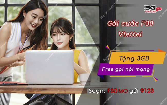 dang ky goi f30 nhu the nao? dk goi cuoc f30 viettel