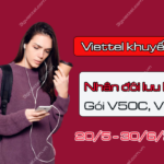 Viettel khuyen mai nhan doi dung luong data goi V50C, V70C