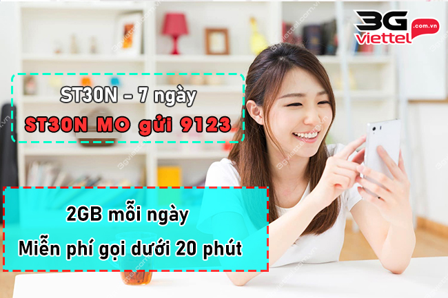 cach dang ky goi st30n viettel 1 tuan the nao? goi st30n viettel 1 tuan