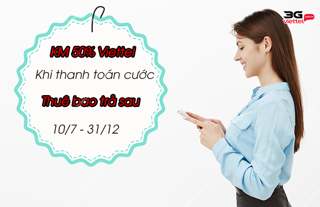 khuyen mai viettel thanh toan cuoc tra sau