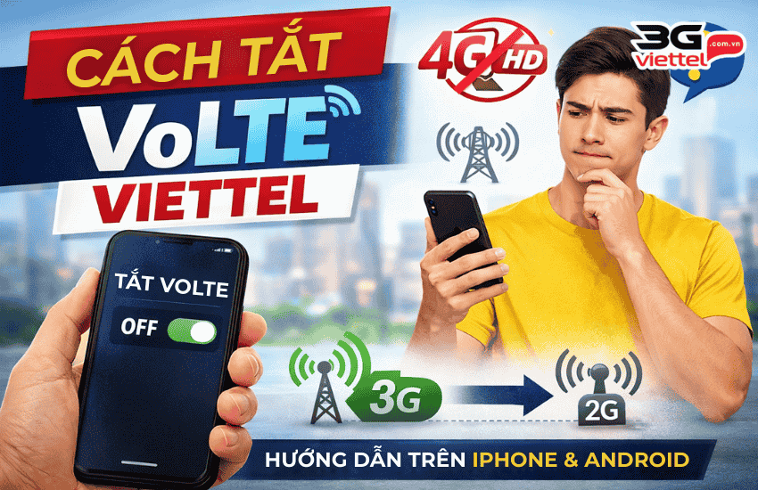 2 Cách tắt cuộc gọi VoLTE Viettel miễn phí siêu đơn giản cach tat volte viettel