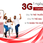 Cách đăng ký 3G ngày Viettel từ 2k 5k 10k có 2GB data cac goi cuoc 3g viettel 1 ngay