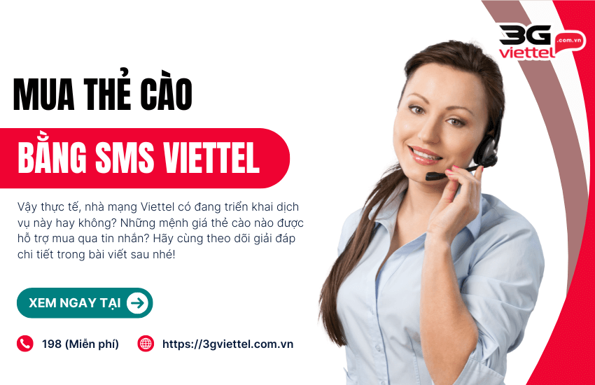 Mua mã thẻ Viettel bằng SMS được không? Thông tin mới nhất! mua the cao qua sms viettel