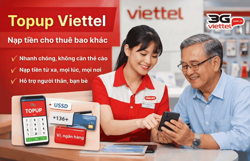 Thắc mắc: Viettel Topup là gì? Có phải nạp tiền hay không? nap tien topup viettel