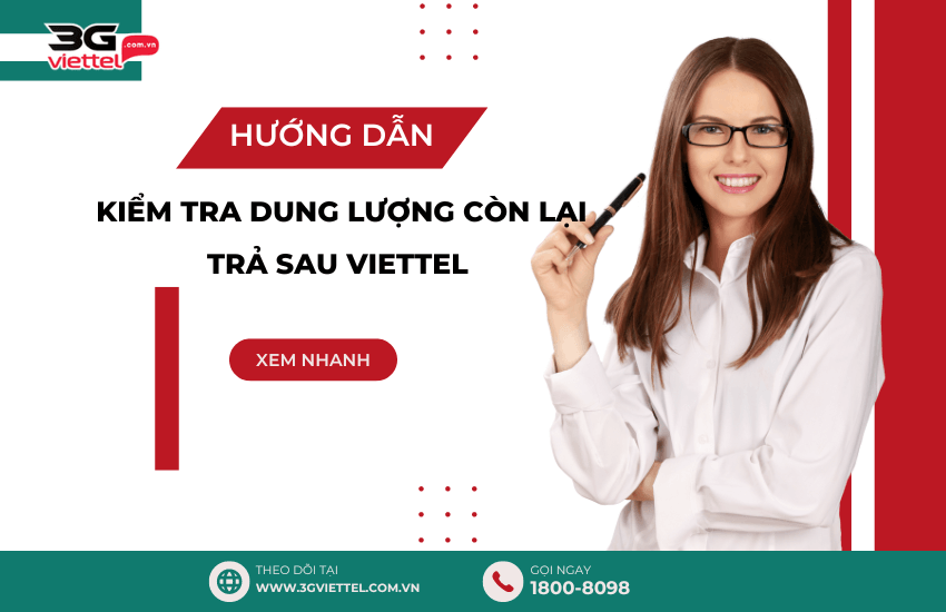 cach tra cuu dung luong con lai viettel tra sau