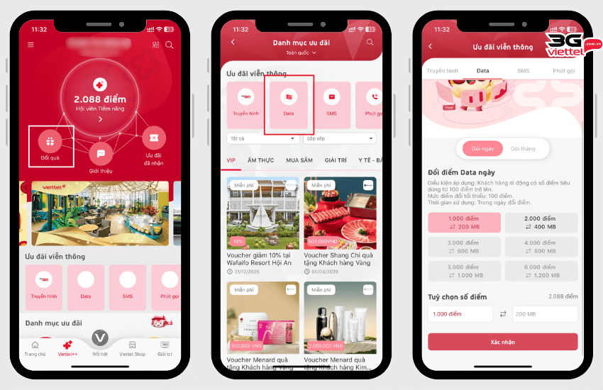 doi diem viettel qua my viettel