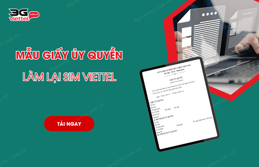 mau giay uy quyen viettel 