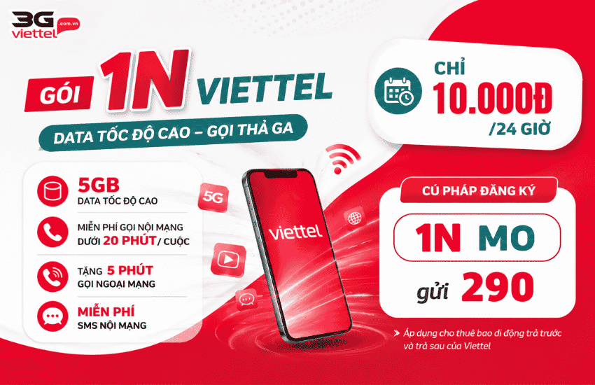 goi cuoc 1n viettel