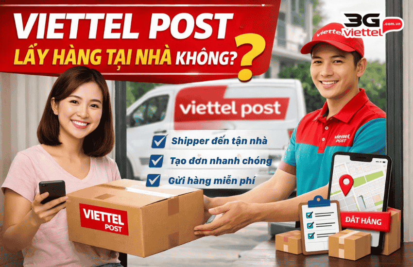 cach tao don viettel post lay hang tai nha
