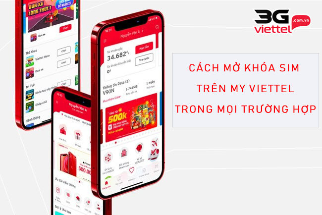 Cách mở sim Viettel bị khóa bằng My Viettel