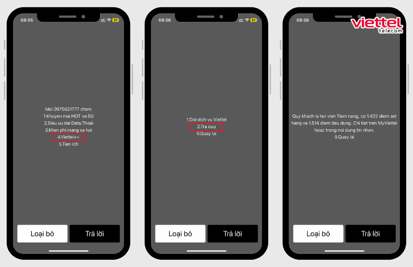 kiem tra diem viettel qua 098