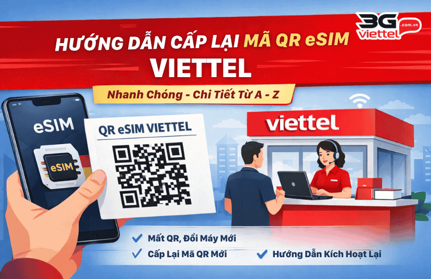 cach cap lai ma qr esim viettel
