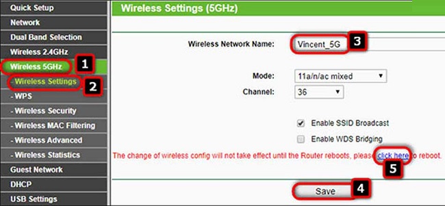 cai dat modem wifi 5ghz