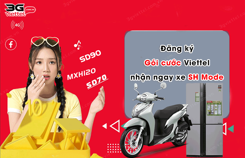 dang ky 4g viettel nhan xe sh