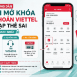 mo khoa sim viettel khi nap the sai