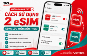 su dung 2 esim cung luc tren dien thoai