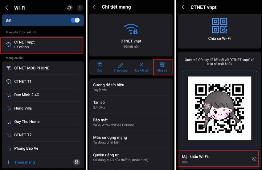 Cach tim lai mat khau wifi tren Android