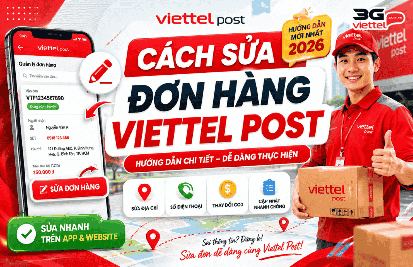 cach sua don hang viettel post