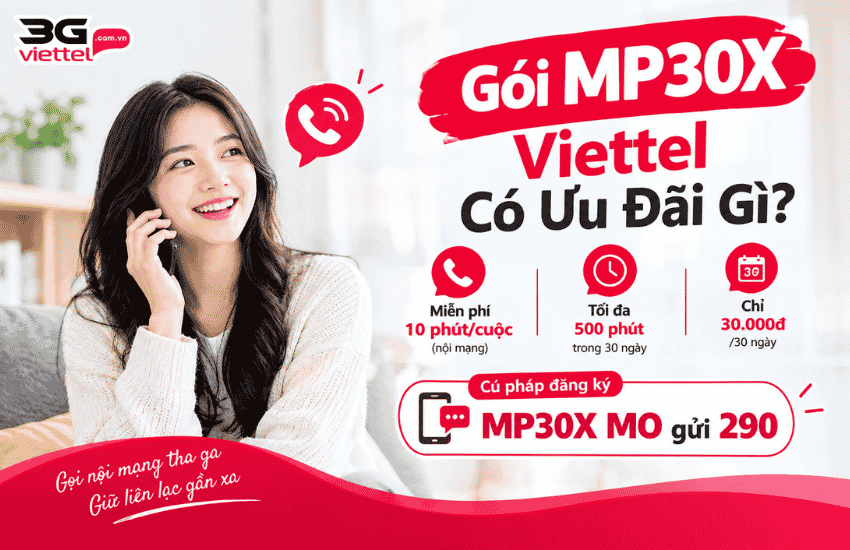 goi cuoc mp30x viettel