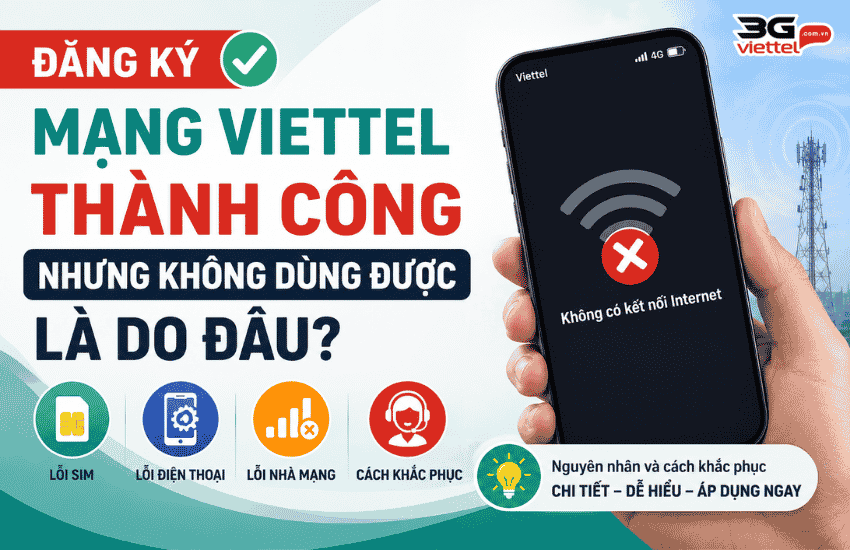 4G bị lỗi? Có 4G không vào được mạng Viettel sửa thế nào? co 4g nhung khong vao mang duoc viettel