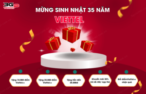 Cac chuong trinh khuyen mai sinh nhat Viettel 2024