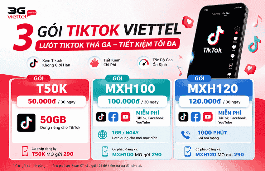 goi cuoc tiktok viettel