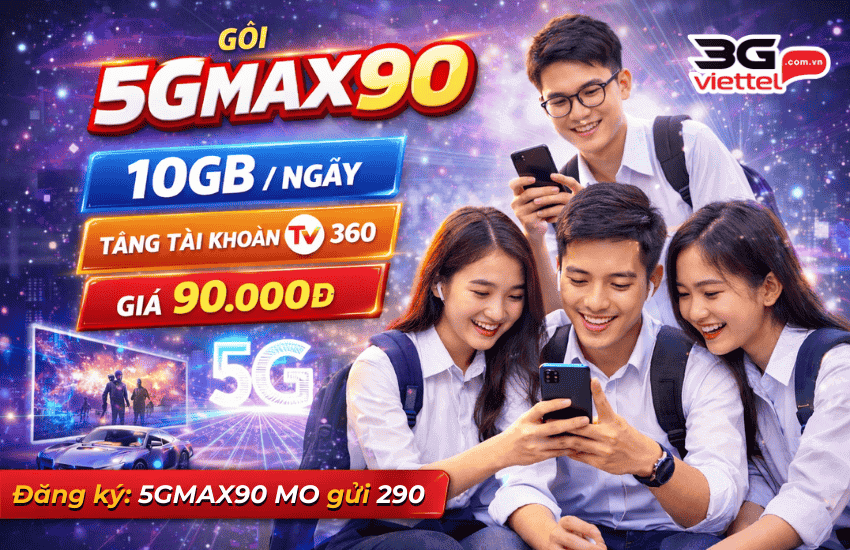 goi cuoc 5gmax90 viettel