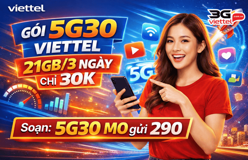 goi cuoc 5g30 viettel