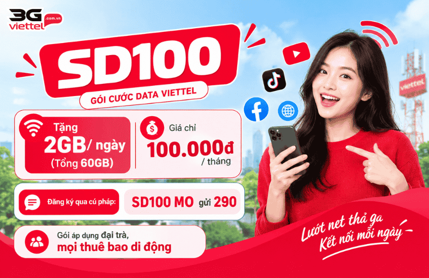 goi cuoc sd100 viettel