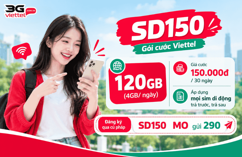 goi cuoc sd150 viettel